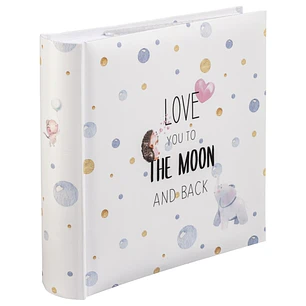 Hama hasta la Luna Album de Fotos - Capacidad para 200 Fotos 10x15cm - Insercion Lateral - Tapa Plastificada - 22.5x22cm - Multicolor