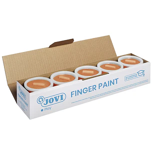 Jovi Bote de Pintura de Dedos - 125ml Pintura de Dedos - Colores Mezclables - Textura Gelatinosa - Lavable - sin Gluten Ni Alergenos - No Toxico - Est