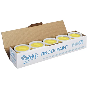 Jovi Bote de Pintura de Dedos - 125ml Pintura de Dedos - Colores Mezclables - Textura Gelatinosa - Lavable - sin Gluten Ni Alergenos - No Toxico - Est