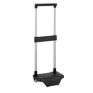 Safta Carro Portamochilas - Sujecion Universal - Material Resistente - Ruedas de PVC - Modelo Patentado - 26x10x34cm - Color Negro