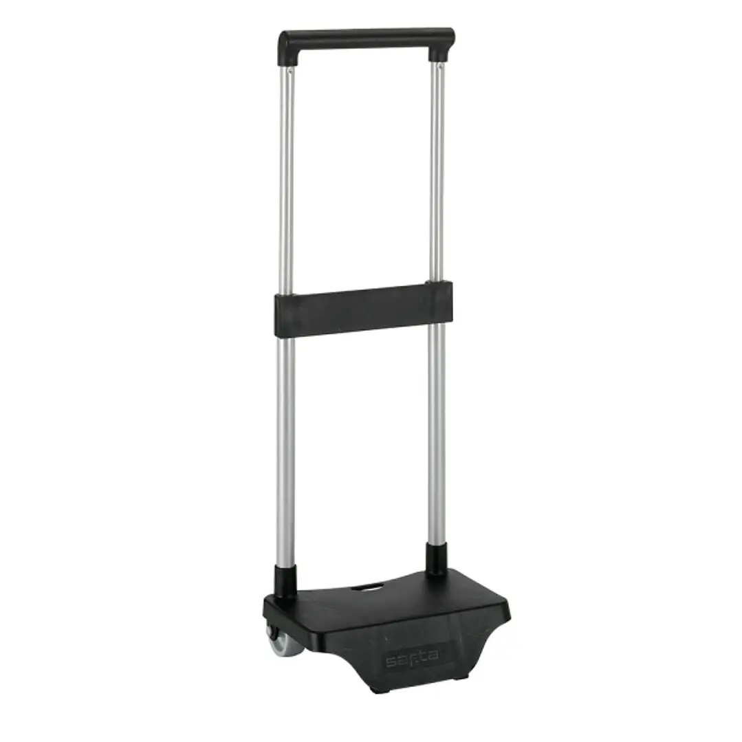 Safta Carro Portamochilas - Sujecion Universal - Material Resistente - Ruedas de PVC - Modelo Patentado - 26x10x34cm - Color Negro 1
