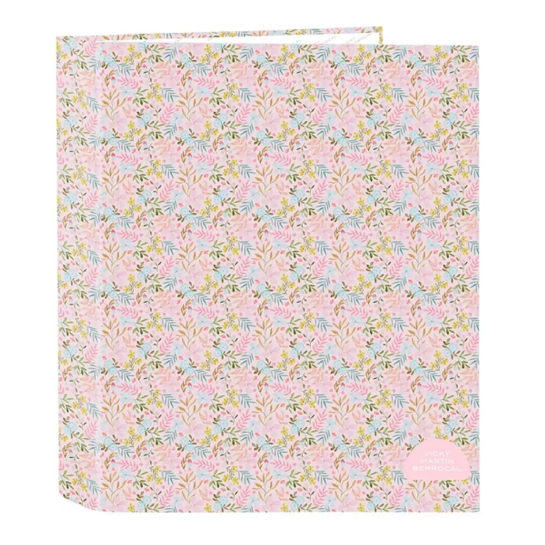 Safta VMB Carpeta con 4 Anillas 40mm - Tapas Duras Forradas - Formato Folio - 270x60x330mm - Color Rosa 1