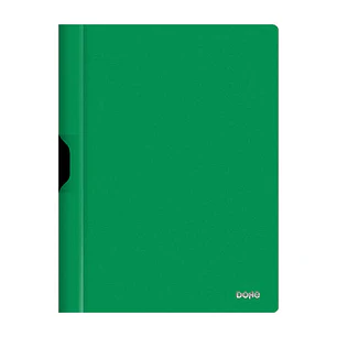 Dohe Dossier con Clip Metalico - Tamaño A4 - Fabricado en Polipropileno Opaco de 350 Micras - Color Verde