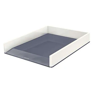Leitz WOW Bandeja de Sobremesa Portadocumentos - Formato A4 - Color Blanco/Gris