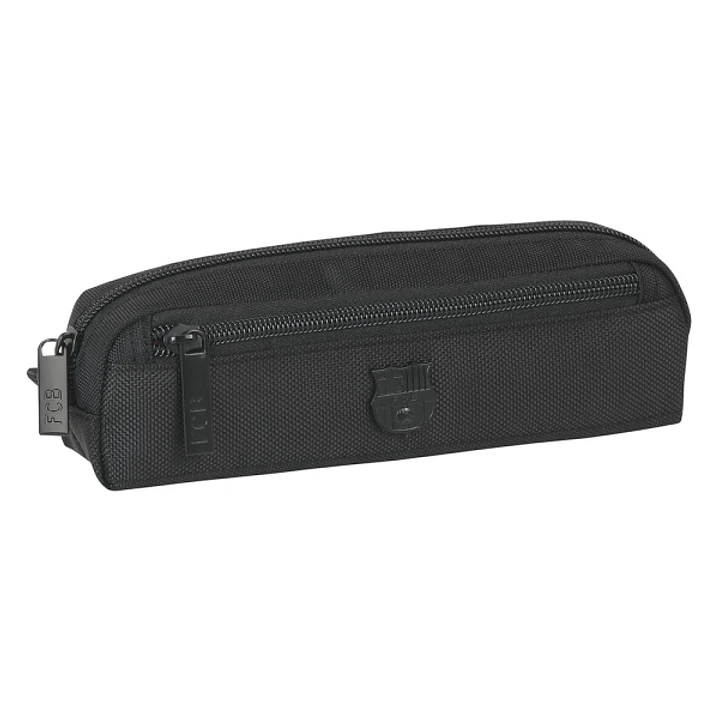 Safta F.C.Barcelona Premium Portatodo - Cremallera - Bolsillo Frontal - 0.5L - 210x40x60mm - Color Negro 1