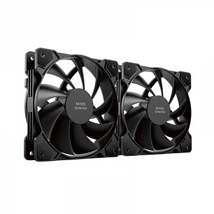Mars Gaming MF-PWMX2 Ventilador - Ventilacion Superior - Silencio Absoluto - Tecnologia FDB - Juntas Anti-vibraciones - Sistema PWM Ajustable - Color 