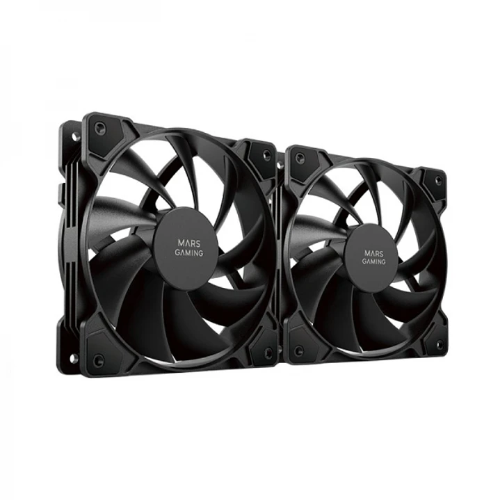 Mars Gaming MF-PWMX2 Ventilador - Ventilacion Superior - Silencio Absoluto - Tecnologia FDB - Juntas Anti-vibraciones - Sistema PWM Ajustable - Color  1