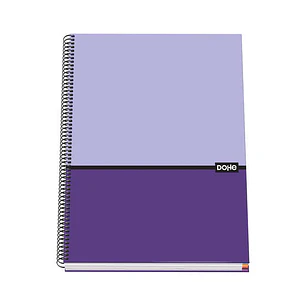 Dohe Cuaderno en Espiral de Tapa Dura A4 - 228x300mm - Cubierta en Carton Forrado con Papel Impreso a Todo Color y Plastificado Mate - Interior de 100