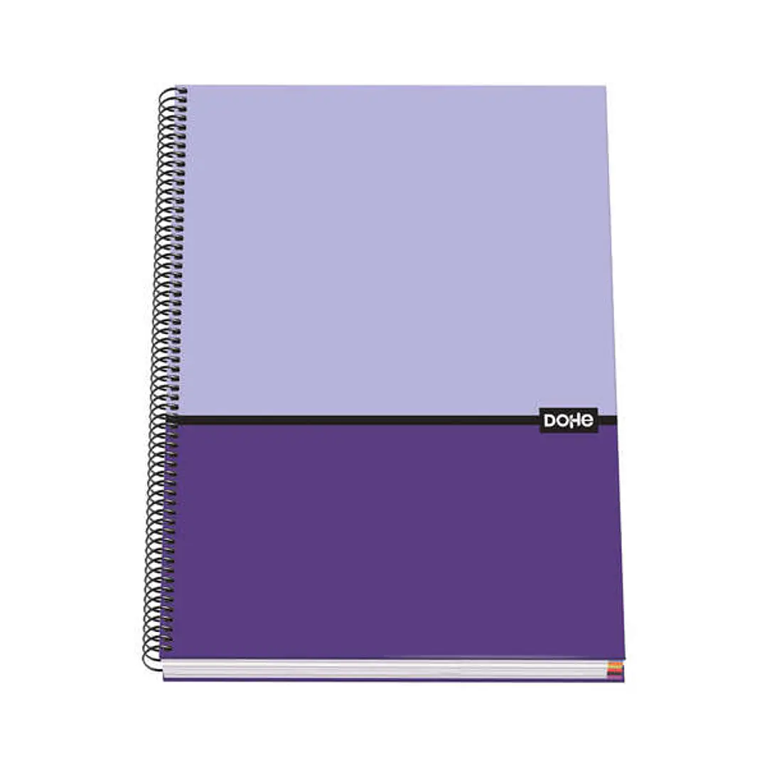 Dohe Cuaderno en Espiral de Tapa Dura A4 - 228x300mm - Cubierta en Carton Forrado con Papel Impreso a Todo Color y Plastificado Mate - Interior de 100 1