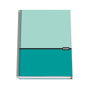 Dohe Cuaderno en Espiral de Tapa Dura A4 - 228x300mm - Cubierta en Carton Forrado con Papel Impreso a Todo Color y Plastificado Mate - Interior de 100