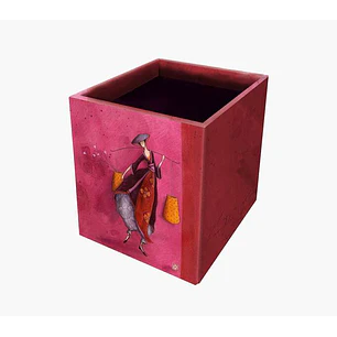 Pictura Gaëlle Boissonnard Caja Portalapices - 8.5x8.5x10.5cm - Diseño Artistico y Colorido - Ideal para Organizar Tus Lapices