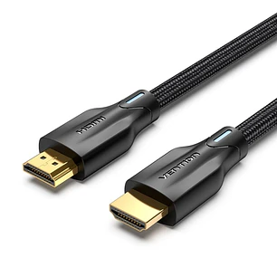 Vention Cable HDMI 2.1 - Resolucion 8K - eARC - Longitud 1.5m - Conectores Chapados en Oro - HDR Dinamico - Tasa de Refresco Variable - Chaqueta Trenz