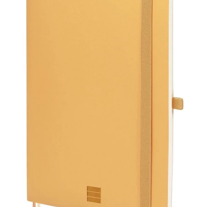 Finocam Nexo Cuaderno de Tapa Blanda - 72 Hojas - Formato A5 - 148x210mm - Papel Crema de 80g/m2 - Bolsillo Interior - Cierre con Goma - Portaboligraf 1
