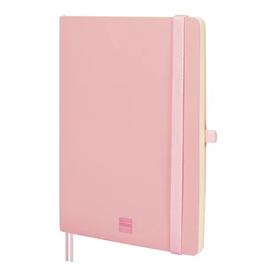 Finocam Nexo Cuaderno de Tapa Blanda - 72 Hojas - Formato A5 - 148x210mm - Papel Crema de 80g/m2 - Bolsillo Interior - Cierre con Goma - Portaboligraf