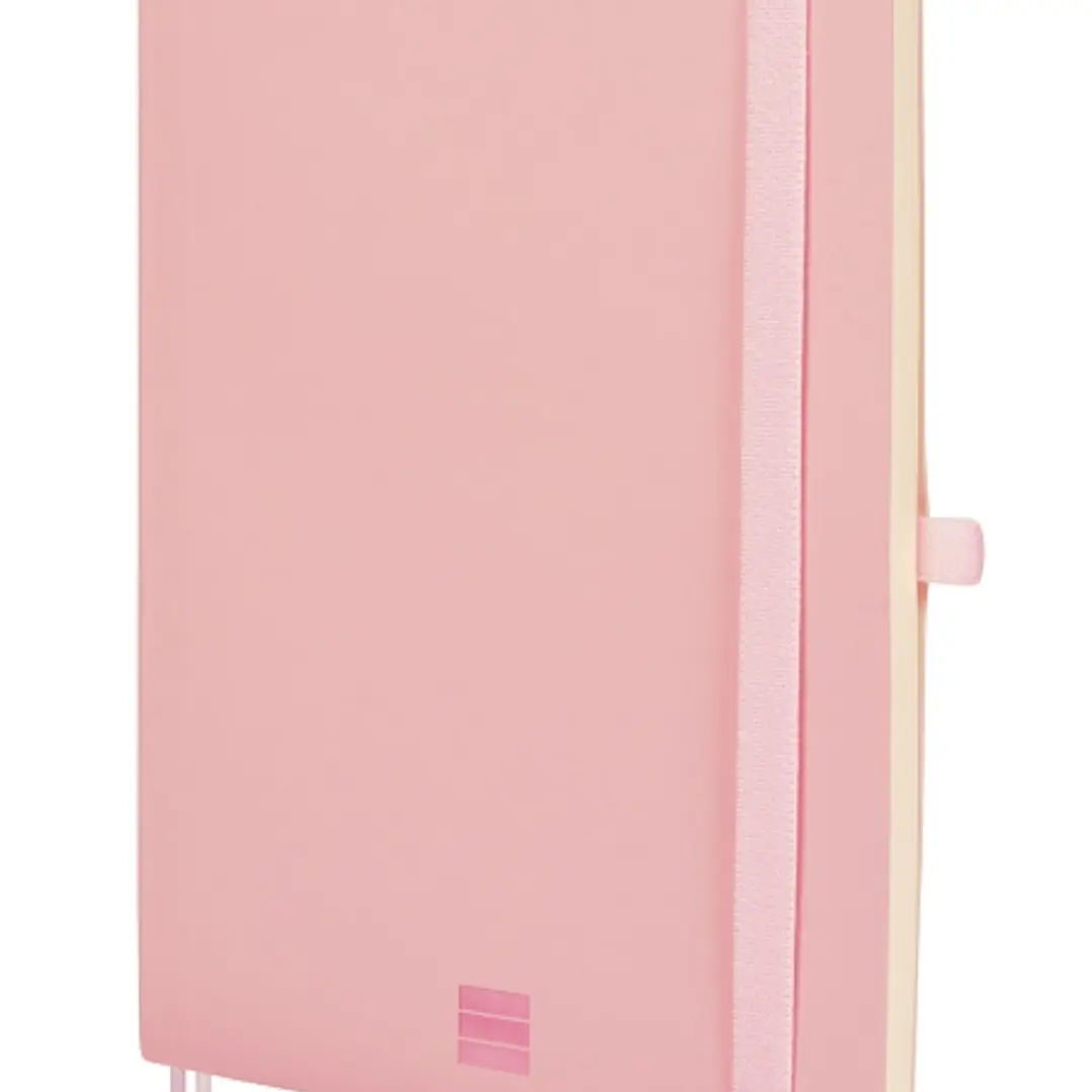 Finocam Nexo Cuaderno de Tapa Blanda - 72 Hojas - Formato A5 - 148x210mm - Papel Crema de 80g/m2 - Bolsillo Interior - Cierre con Goma - Portaboligraf 1