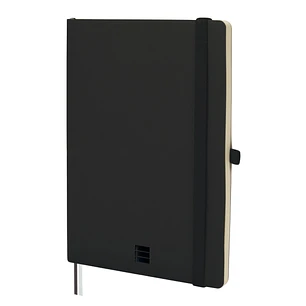 Finocam Nexo Cuaderno de Tapa Blanda - 72 Hojas - Formato A5 - 148x210mm - Papel Crema de 80g/m2 - Bolsillo Interior - Cierre con Goma - Portaboligraf