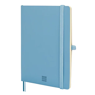 Finocam Nexo Cuaderno de Tapa Blanda - 72 Hojas - Formato A5 - 148x210mm - Papel Crema de 80g/m2 - Liso - Bolsillo Interior - Cierre con Goma - Hojas 