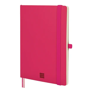 Finocam Nexo Cuaderno de Tapa Blanda - 72 Hojas - Formato A5 - 148x210mm - Papel Crema de 80g/m2 - Liso - Bolsillo Interior - Cierre con Goma - Hojas 