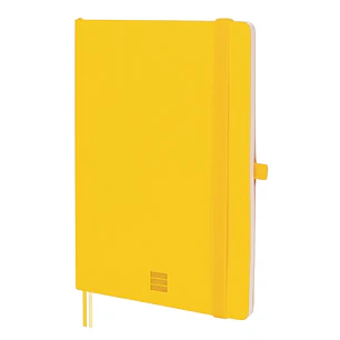 Finocam Nexo Cuaderno de Tapa Blanda - 72 Hojas - Formato A5 - 148x210mm - Papel Crema de 80g/m2 - Liso - Bolsillo Interior - Cierre con Goma - Hojas 