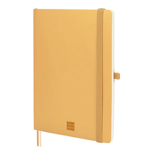 Finocam Nexo Cuaderno de Tapa Blanda - 72 Hojas - Formato A5 - 148x210mm - Papel Crema de 80g/m2 - Liso - Bolsillo Interior - Cierre con Goma - Hojas 