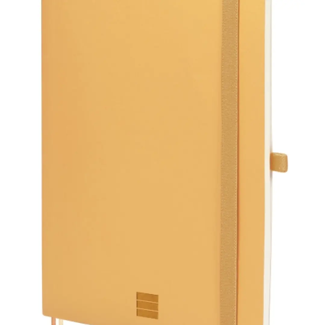 Finocam Nexo Cuaderno de Tapa Blanda - 72 Hojas - Formato A5 - 148x210mm - Papel Crema de 80g/m2 - Liso - Bolsillo Interior - Cierre con Goma - Hojas  1