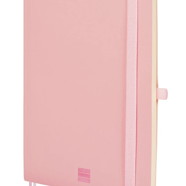 Finocam Nexo Cuaderno de Tapa Blanda - 72 Hojas - Formato A5 - 148x210mm - Papel Crema de 80g/m2 - Liso - Bolsillo Interior - Cierre con Goma - Hojas  1