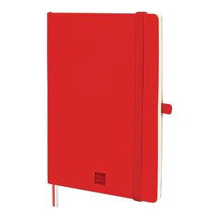 Finocam Nexo Cuaderno de Tapa Blanda - 72 Hojas - Formato A5 - 148x210mm - Papel Crema de 80g/m2 - Liso - Bolsillo Interior - Cierre con Goma - Hojas 