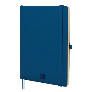 Finocam Nexo Cuaderno de Tapa Blanda - 72 Hojas - Formato A5 - 148x210mm - Papel Crema de 80g/m2 - Liso - Bolsillo Interior - Cierre con Goma - Hojas 