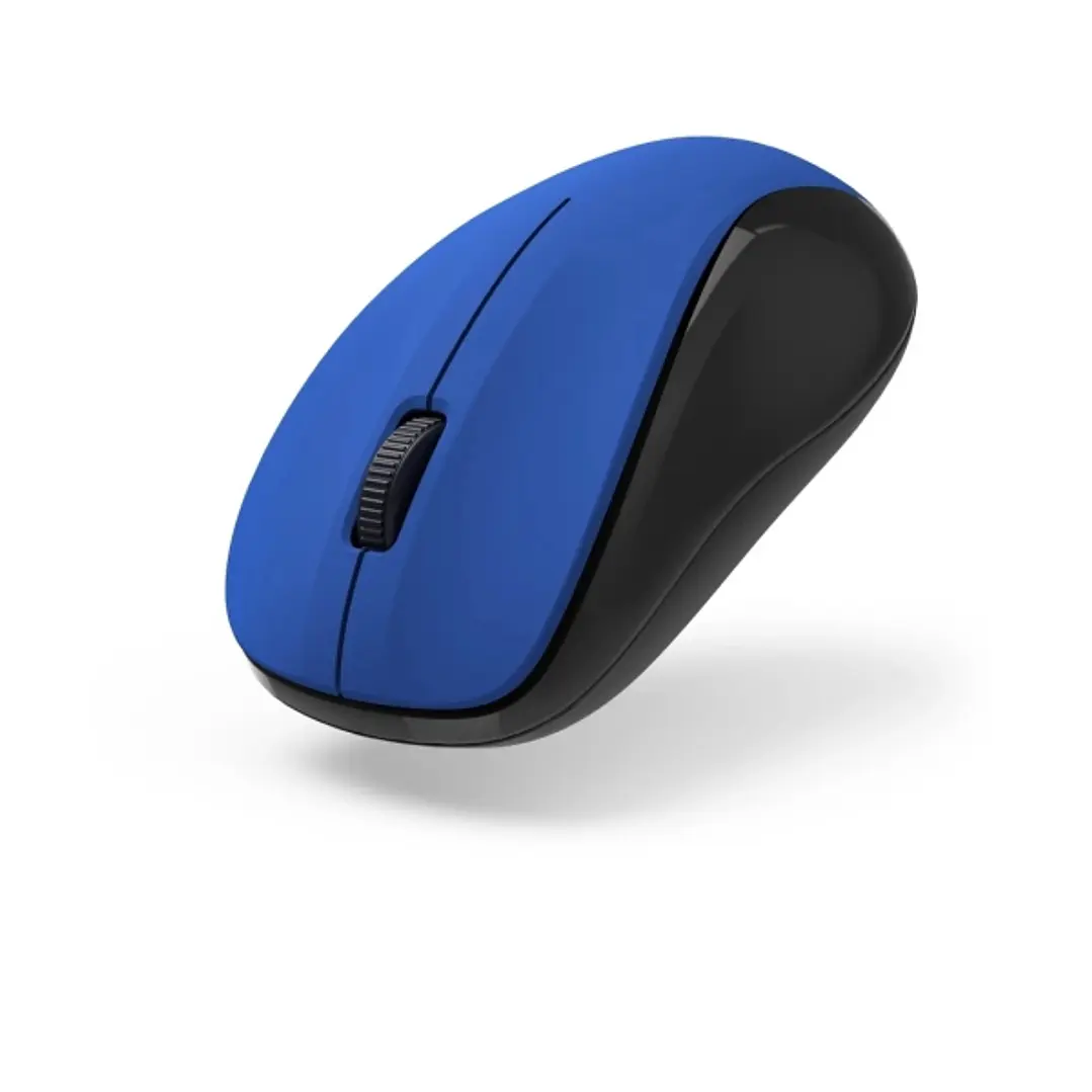 Hama Mw-300 V2 Raton Optico Inalambrico 1200dpi - 3 Botones - Silencioso - USB-A RF 2.4GHz - Uso Ambidiestro - Rango 10m - 5.8x3.7x10.3cm - Color Azul 1