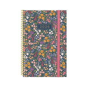 Finocam Design Collection Agenda de Espiral en Catalan - Anual 2026 - Tapa Ligera - Formato E5 - 124x14x181mm - Semana Vista Horizontal - Tematica de 