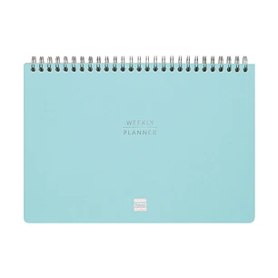 Finocam Haiku Planificador sin Fechar - Internacional - Semana Vista Vertical - 240x165mm - Tapa Dura - Papel de 95g/m2 - 57 Semanas - Espiral Metalic