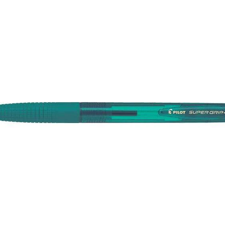 Pilot Boligrafo de Bola Retractil SuperGrip G - Punta Redonda 1.0mm - Trazo 0.4mm - Tinta de Aceite - Grip Ergonomico - Color Verde Bosque 1