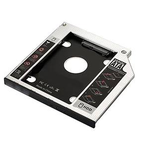Ewent Adaptador Disco Duro de 7mm para Unidad Optica de 9.5mm en Portatil - Velocidad de Transferencia hasta 6 Gbps - Compatible con Acer, ASUS, HP, F