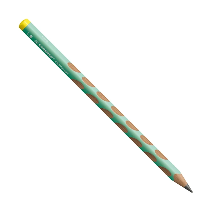 Stabilo Easygraph Pastel Lapiz de Grafito - Mina HB de 3.15mm - Diseño Ergonomico - Uso Zurdo - Color Verde Pastel 1