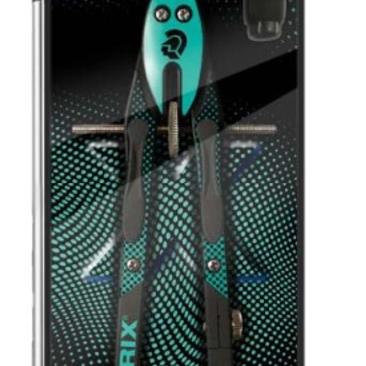 Staedtler Norix 555 Compas Metalico Escolar de Precision - Mecanismo Pulsador y Ajuste por Rueda Central - Color Verde/Negro 1