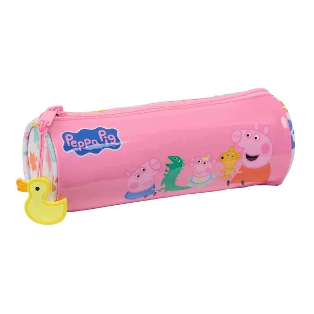 Safta Peppa Pig Baby Pig Portatodo - Tirador Facil de Abrir - 1L - 200x70x70mm - Color Rosa 1