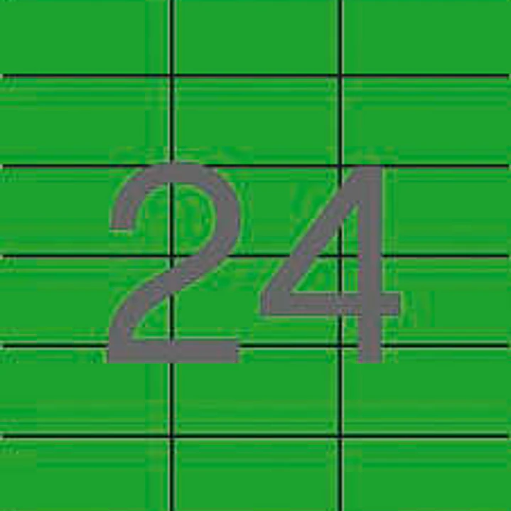Apli Etiquetas Verdes Permanentes 70.0 x 37.0mm 20 Hojas 1