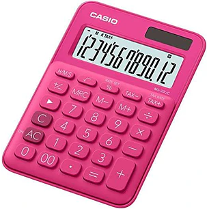 Casio MS-7UC Calculadora de Escritorio 10 Digitos - Tecla Doble Cero - Marcadores de Coma de 3 Digitos - Pulsacion de Teclas Simultanea - Alimentacion