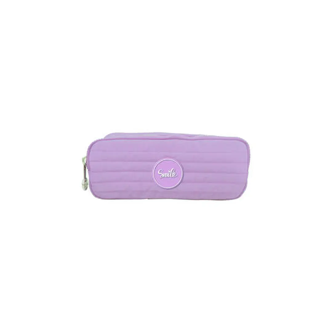 Dohe Serie Pastel Portatodo Doble - Cierre de Cremallera - Color Morado Pastel 1
