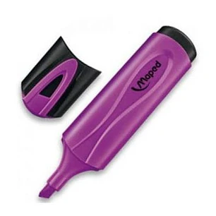 Maped Peps Classic Marcador Fluorescente - Punta Biselada - Trazo de 1 a 5mm - Ideal para Subrayar y Resaltar - Color Violeta
