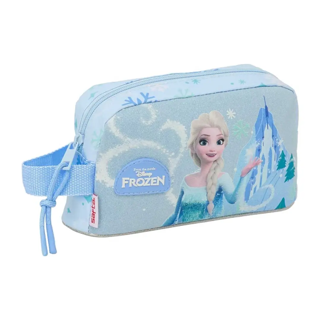 Safta Frozen Bolsa Isotermica Porta Alimentos - Asa de Mano Lateral - Cremallera - 21.5x12x6.5cm - Color Azul Pastel 1