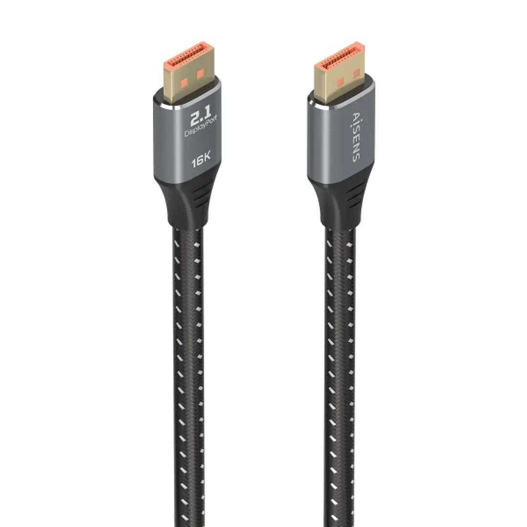 Aisens Cable DISPLAYPORT V2.1 16K@60HZ 80GBPS - DP/M-DP/M - 1.0m - Color Negro 1