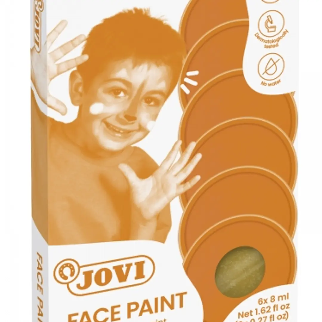 Jovi Estuche de Maquillaje Crema - Hipoalergenico - Base Grasa - Facil Aplicacion - Gran Cobertura - 12 Colores Mezclables - sin Parabenos - Retiro Fa 1