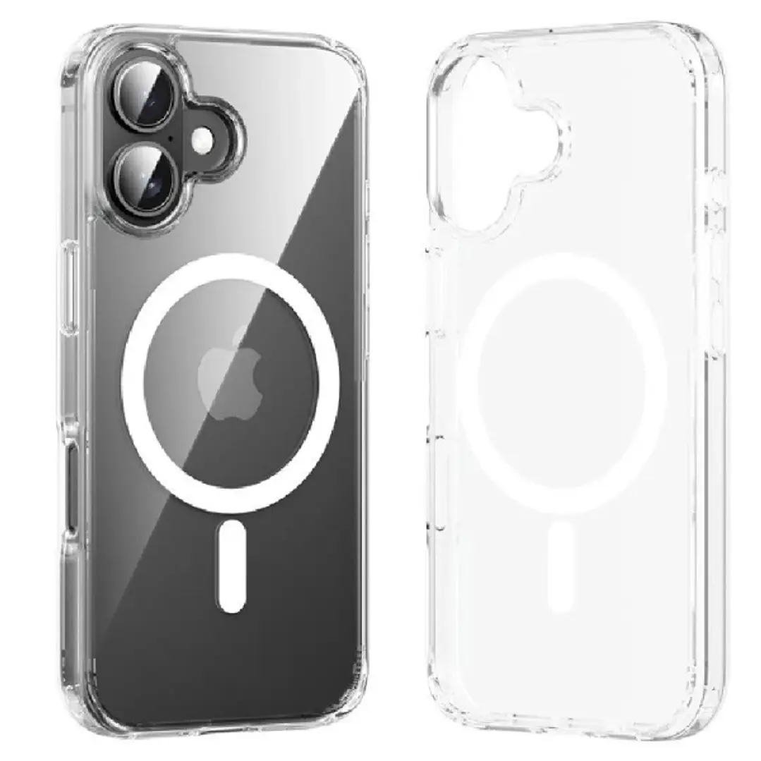 Vention Funda Rigida para Iphone 16 Pro - Anillo Magnetico MagSafe - Compatible con Carga Inalambrica - Resistente al Amarilleo - Color Transparente 1