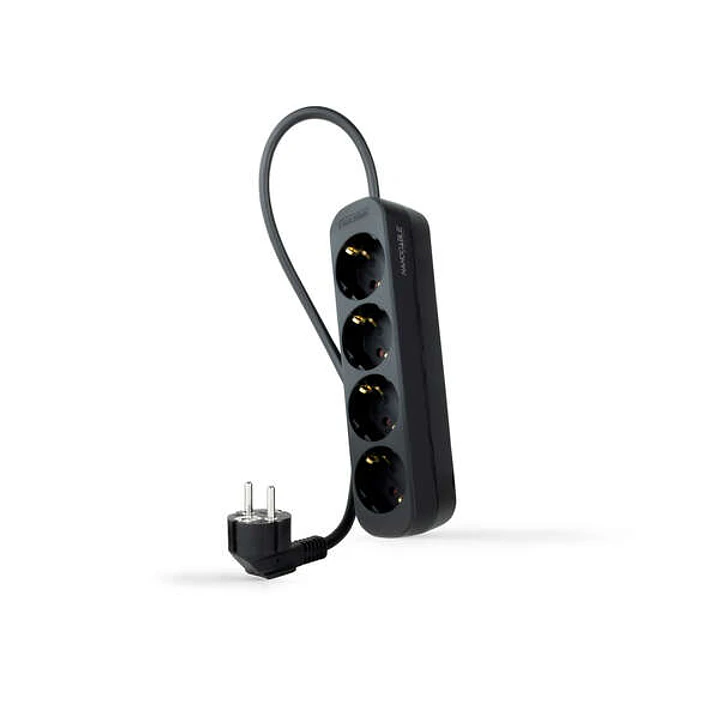 Nanocable Regleta 4 Tomas - 1.4m - Color Negro 1