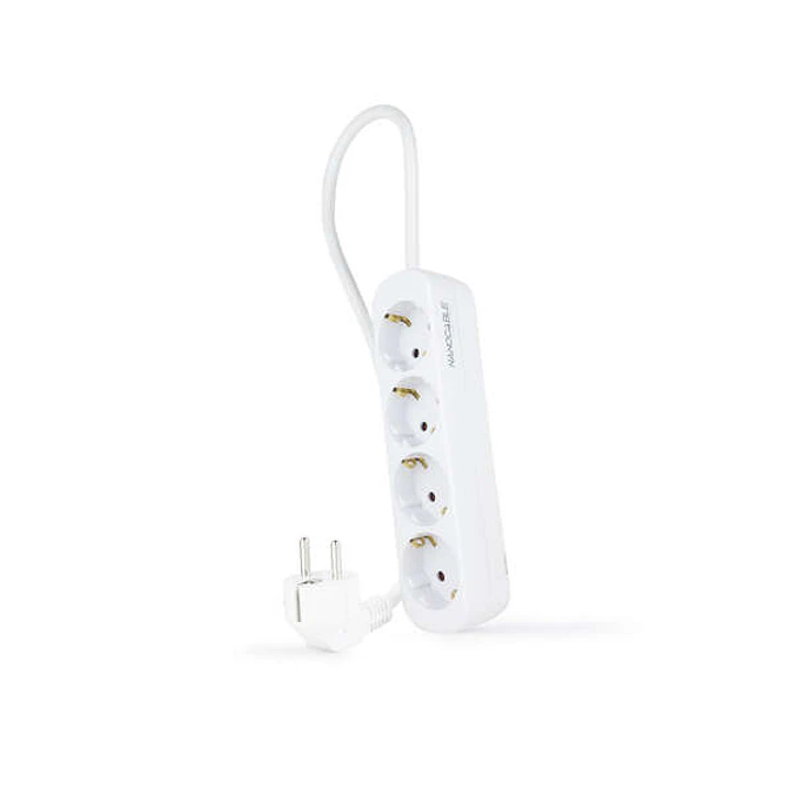Nanocable Regleta 4 Tomas - 1.4m - Color Blanco 1