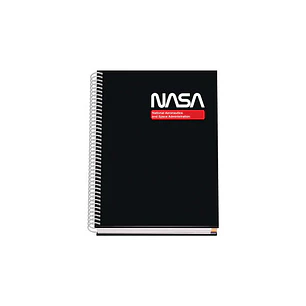 Dohe Cuaderno Espiral Tapa Dura A5 - 162x210mm - Cubierta Carton Forrado - Espiral Metalico Blanco - 100 Hojas Offset 90g Microperforadas - Cuadricula