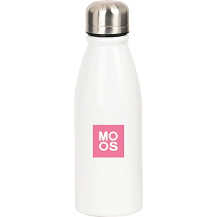 Safta Moos Passion Botella Metalica de 500ml - 60x240mm - Color Blanco