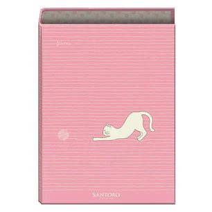Dohe Santoro Felines Carpeta de 4 Anillas Formato Folio - Cubierta de Carton Forrado - Anillas Niqueladas de 40mm