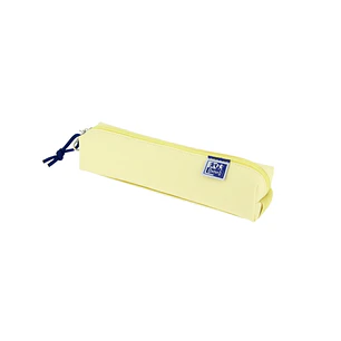Oxford Live & Go Estuche Cuadrado Pequeño - Material Acolchado - Goma Elastica para unirlo al Cuaderno - Color Amarillo